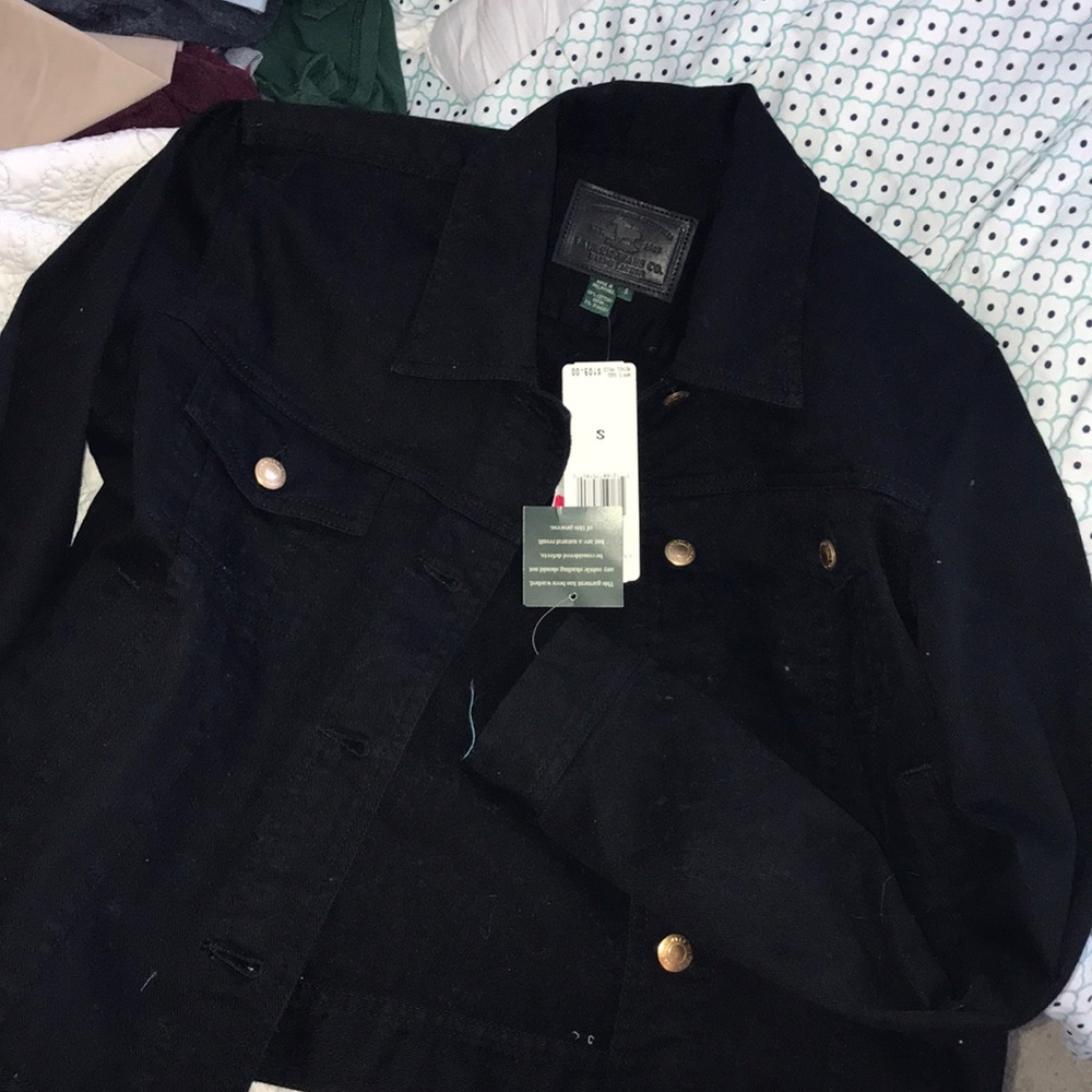 Black jean jacket